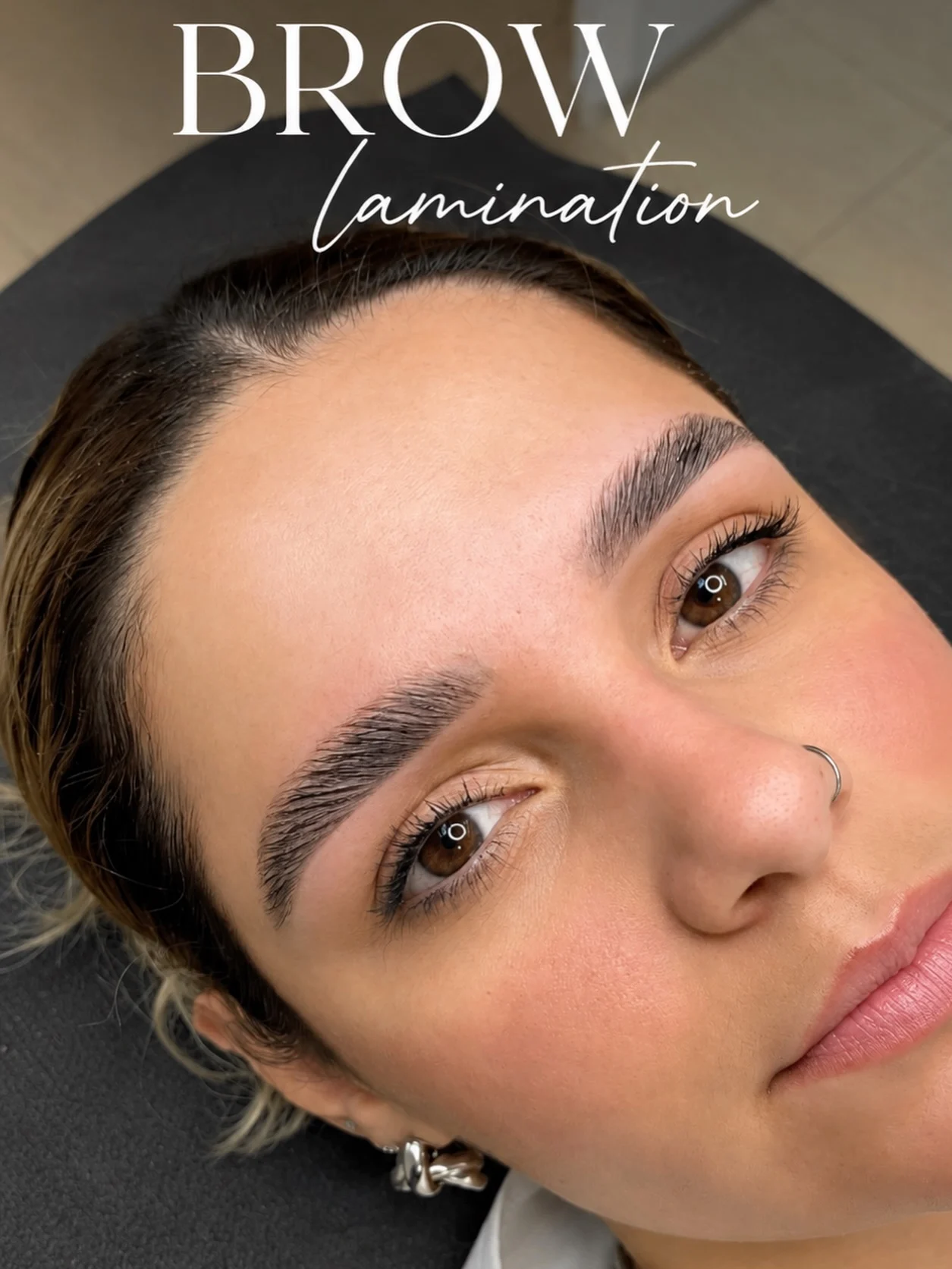 Resultado real de brow lamination